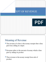 Concept of Revenue