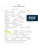 READING LEVEL 2-TEST 1-SUBJECT VERB AGREEMENT-20Questions-OFFICIAL