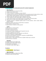 SOP Procedure Narratives