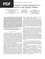 A Joint Optimization of Antenna Parameters in A Cellular Network Using Taguchi's Method