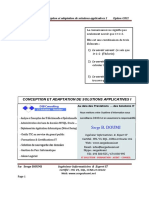 Conception Et Adaptation de Solutions Applicatives I