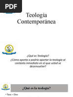 Semana 1 - Teología Contemporánea