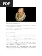 Biografia Miguel de Servantes