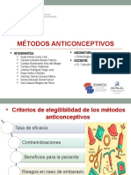 Métodos Anticonceptivos y Anticoncepción Quirúrgica Voluntaria