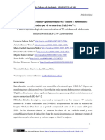 Caracterización Clínico-Epidemiológica de 77 Niños Y Adolescentes Infectados Por El Coronavirus Sars-Cov-2