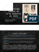 Modernismo e Semana de Arte Moderna de 1922