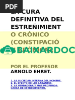 La Cura Definitiva Del Estreimiento Cronico Profesor Arnold Ehret Superar El Estreimiento Naturalmente DR Benedict Lust