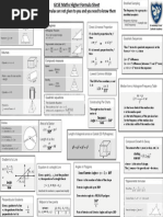 GCSE Formulae Sheet Higher