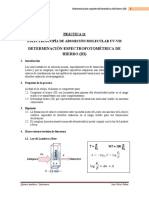 Analítica Práctica 11. Determinación Espectrofotométrica de Hierro Iii