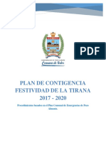 Plan de Contigencia Festividad de La Tirana 2017 Actualizado Final