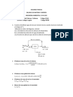 Segundo Parcial de Balance de Materia y Energía I-2021