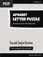 MTS Alphabet Letter Puzzle Activity Set