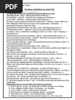 Revision Worksheet On Unit (2a) : 1) Underline The Correct Word(s) Between Brackets: (Vocab.)