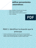 Como Modificar Pensamientos Automáticos