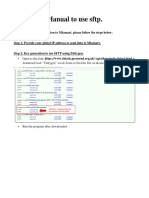 Manual To Use SFTP