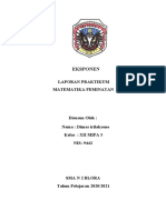 ''Laporan Praktikum Matematika Pemitanan Dimas Trilaksono (08) 3