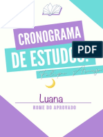 Cronograma de Estudos 2021 - Felipe Araujo