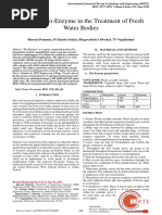 Effect of Bio-Enzyme in The Treatment of Fresh Water Bodies