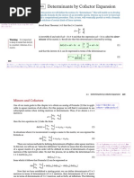 2.1 Determinants by Cofactor Expansion