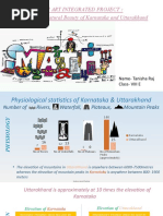 Math Art Integrated Project: Comparison of Natural Beauty of Karnataka and Uttarakhand