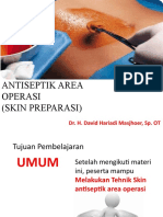 Tehnik Skin Antiseptik DR H David Hariadi M SP Ot RSUD AWS