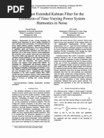 A Robust Extended Kalman Filter For The Estimation of Time Varying Power System Harmonics in Noise