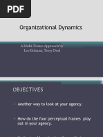 Organizational Dynamics: A Multi-Frame Approach by Leo Bolman Terry Deal