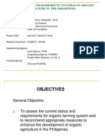 Assessment of The Requirements To Enhance Organic Agriculture in The Philippines