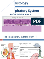 Histology The Respiratory System: Prof. Dr. Sabah N. Alwachi