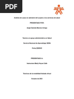 Análisis de Casos en Admisión Del Usuario A Los Servicios de Salud