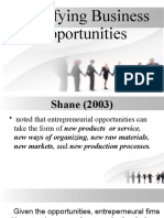 Identifying Business Opportunities