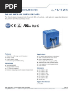 Current Transducer LXS Series 6, 15, 25 A: Ref: LXS 6-NPS, LXS 15-NPS, LXS 25-NPS