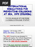 Internatlonal Regulatlons For Preventing Colllslons at Sea, 1972 (Colregs)