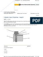 Cylinder Liner Projection - Inspect: Testing and Adjusting