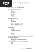 Magnetic Particle Testing Level II - Specific Examination: Industrial Support Services Co., LTD