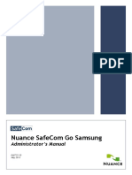 Nuance Safecom Go Samsung: Administrator'S Manual