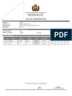 Lista de Administrativos: Estado Plurinacional de Bolivia Ministerio de Educación