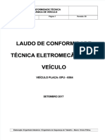 Laudo de Conformidade Tecnica Eletromecanico