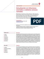 Actualizacion en Infecciones Asociadas A Cateteres Venosos Centrales. 2019