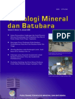 Teknologi Mineral Dan Batubara 2009