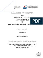 Data Collection Survey ON Drainage System in Metro Manila: IN The Republic of The Philippines