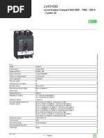 Product Datasheet: Circuit Breaker Compact NSX250F - TMD - 250 A - 3 Poles 3d