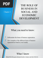 The Role of Business in Social and Economic Development Chapter 1