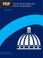 Plan Estrategico Institucional Ministerio de La Presidencia 2021-2024