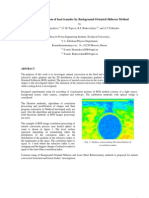 The Investigation of Heat Transfer by Background Oriented Shlieren Method