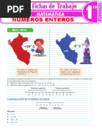 Numeros Enteros para Primer Grado de Secundaria