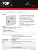 SBS-FP-XX-16A: Panels For Pipe Freeze Protection and Temperature Maintenance