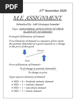 ManageriAL APPLICATION of Elasticity of Demand by Adil