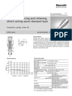 Pressure Reducing and Relieving, Direct Acting Spool Damped Type