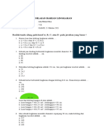 Penilaian Harian Matematika Lingkaran